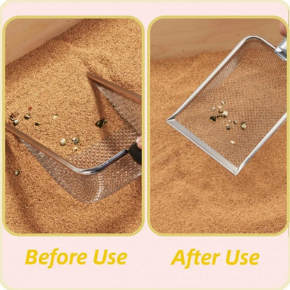 Kattlådespade i rostfritt stål